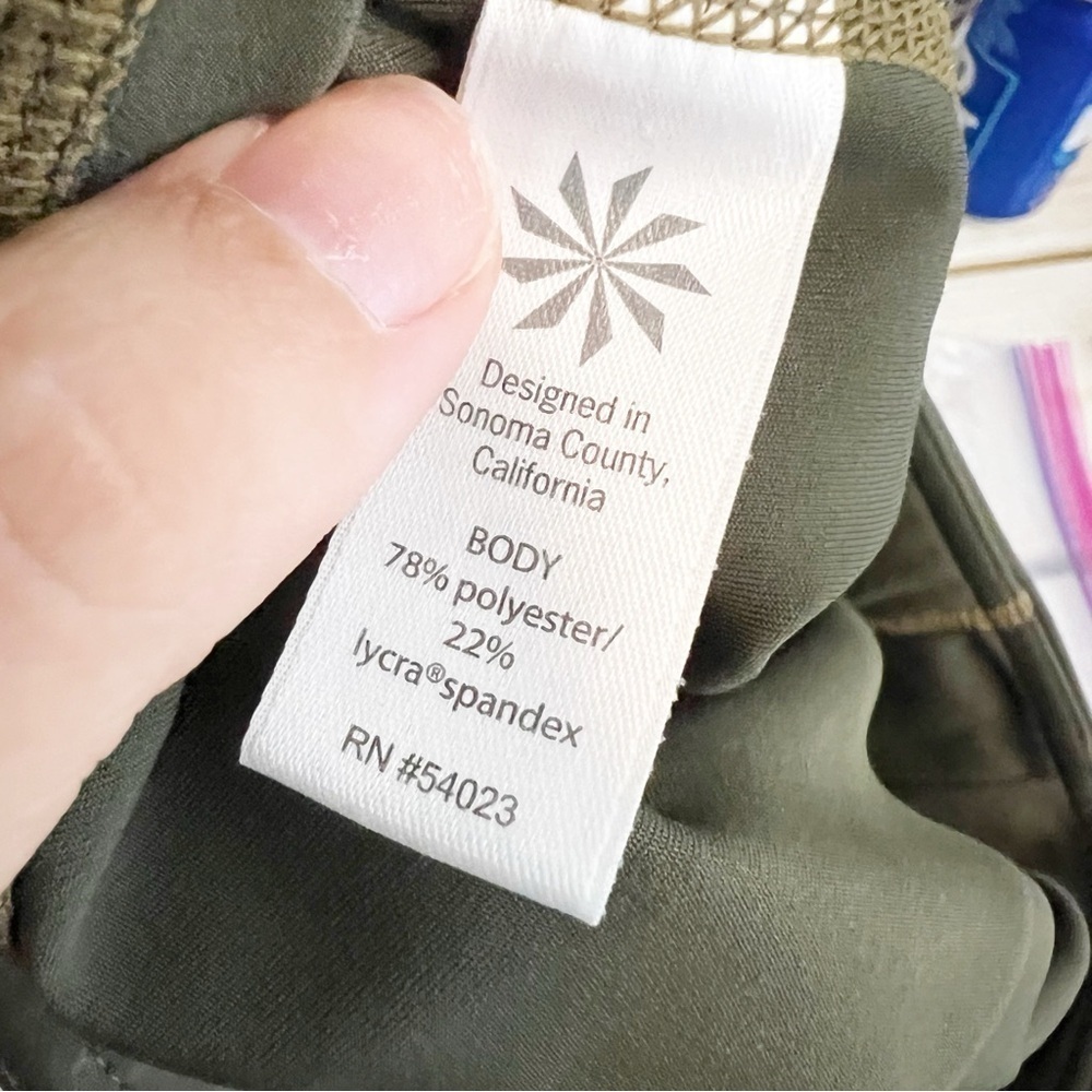 Athleta Olive Green Python Leggings - image 4